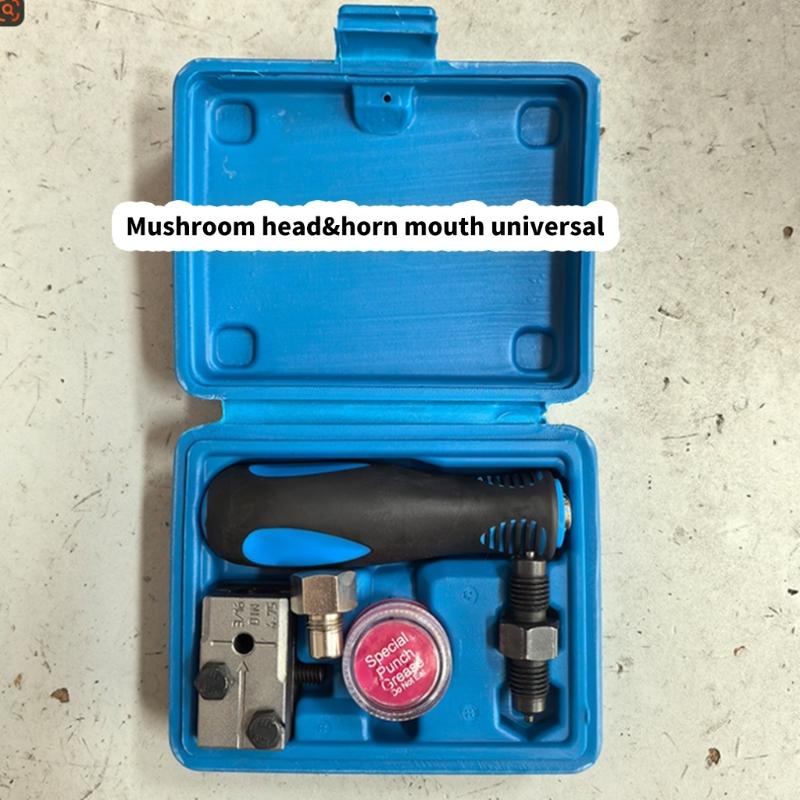 Набор инструментов для автомобильных тормозных трубок 3/16 дюйма 4,75 мм Ручной инструмент для развальцовки трубок Устройство для развальцовки тормозных трубок автомобиля Инструмент для двойной развальцовки