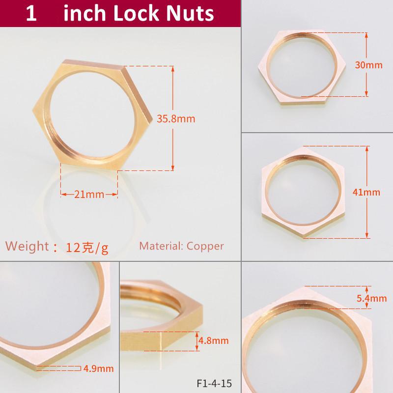 Латунные шестигранные стопорные гайки Фитинги для труб M10 M12 1/8" 1/4" 3/8" 1/2" 3/4" 1" BSP Внутренняя резьба Шестигранный хвостовик Колпачок Медь