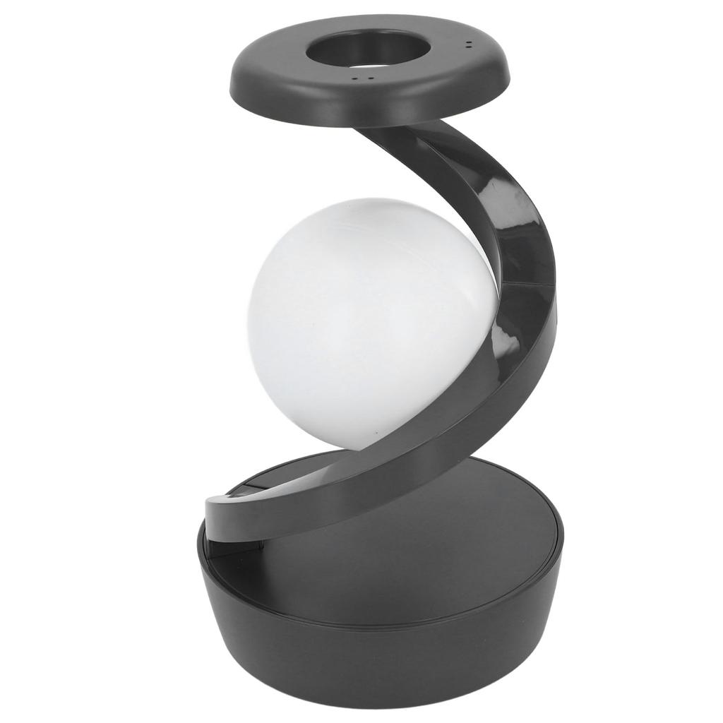 Современный спиральный прикроватный светильник Инновационный 3D визуальный левитирующий шар Светодиодная настольная лампа для спальни гостиной офиса серый