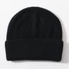 Solid color rabbit down knitted hat Classic striped soft hat Comfortable men's and women's double-layer warm wool hat