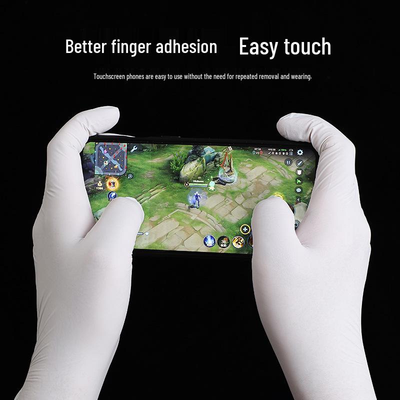 Прочные Утолщенные Белые Нитриловые Перчатки - Одноразовые, Пищевые, Промышленные, Для Уборки, Защитные для Авторемонта