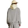 Fear of God Essentials Толстовка с капюшоном из флиса с нейлоном Темно-серый Овсяный/Садовый желтый Мужские Топы Серый 202SP244311F