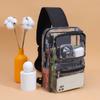 Transparent Pvc Trend Shoulder Bag Large Capacity Fashion Crossbody Bag Waterproof Jelly Bag Trend Chest Bag