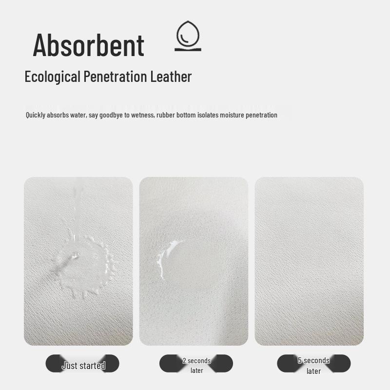 Мягкий абсорбирующий коврик из диатомовой земли для кухонной столешницы и стола