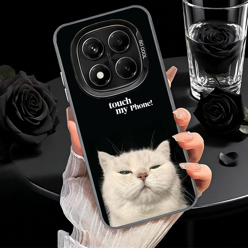 Смешной противоударный чехол для телефона Xiaomi Redmi Note 15 14 13 12 Pro Plus 11 11S 11T 5G с надписью "Не трогай мой телефон" Защита от падений Веселый