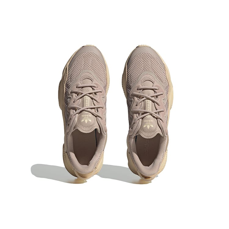 adidas Оригинальные Ozweego Тканевые Спортивные Нескользящие, Износостойкие, Легкие Низкие Повседневные Кроссовки Унисекс Бежевые H06147