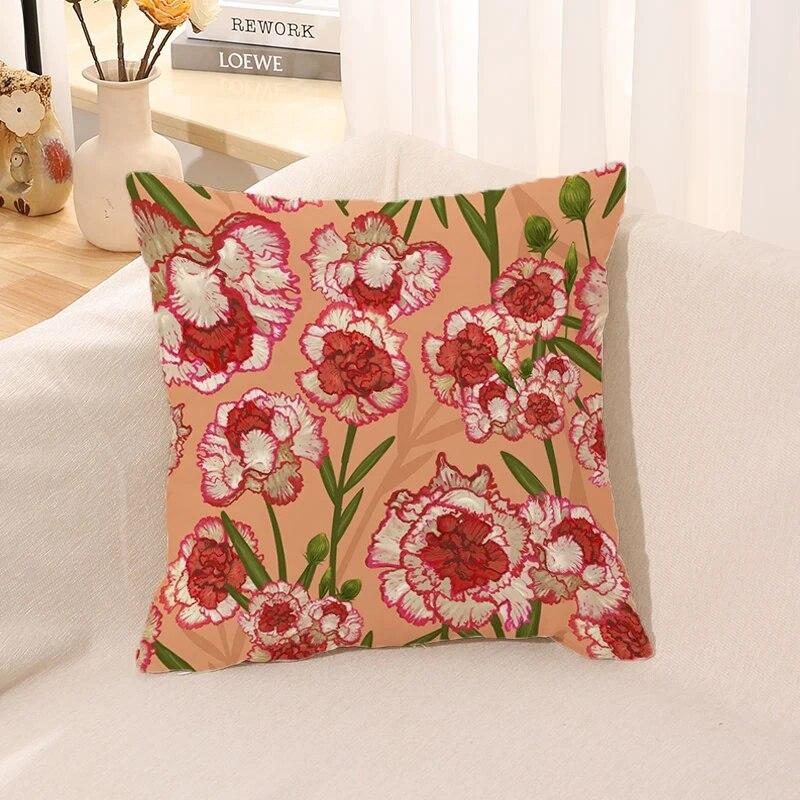 Ретро цветок наволочка офисная подушка автомобиль кровать комплект подарок домашний аниме осенний диван