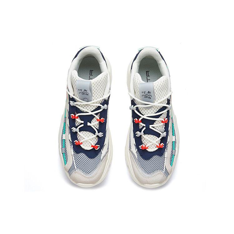 Anta Кроссовки Walker Mesh Structure Splicing с нескользящей износостойкой подошвой для бега, мужские кроссовки белого и синего цвета 112028889-2