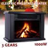 1000W Electric Heater Portable 3 Gear Desktop Flame Heater Stove Air Warmer Fan for Living Room Bedroom Home Heaters