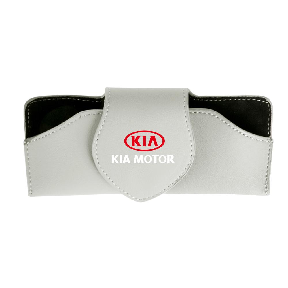 AHU1 Car Glasses Storage Box Leather Car Visor Sunglasses Storage Clip for Kia Sportage Ceed Picanto Rio ProCeed Niro 5 3 4 K7 K5 K8