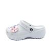 Baya Platform Clog Childish Fun Girl's School Style Childlike Beach EVA Hole Shoes Unisex White