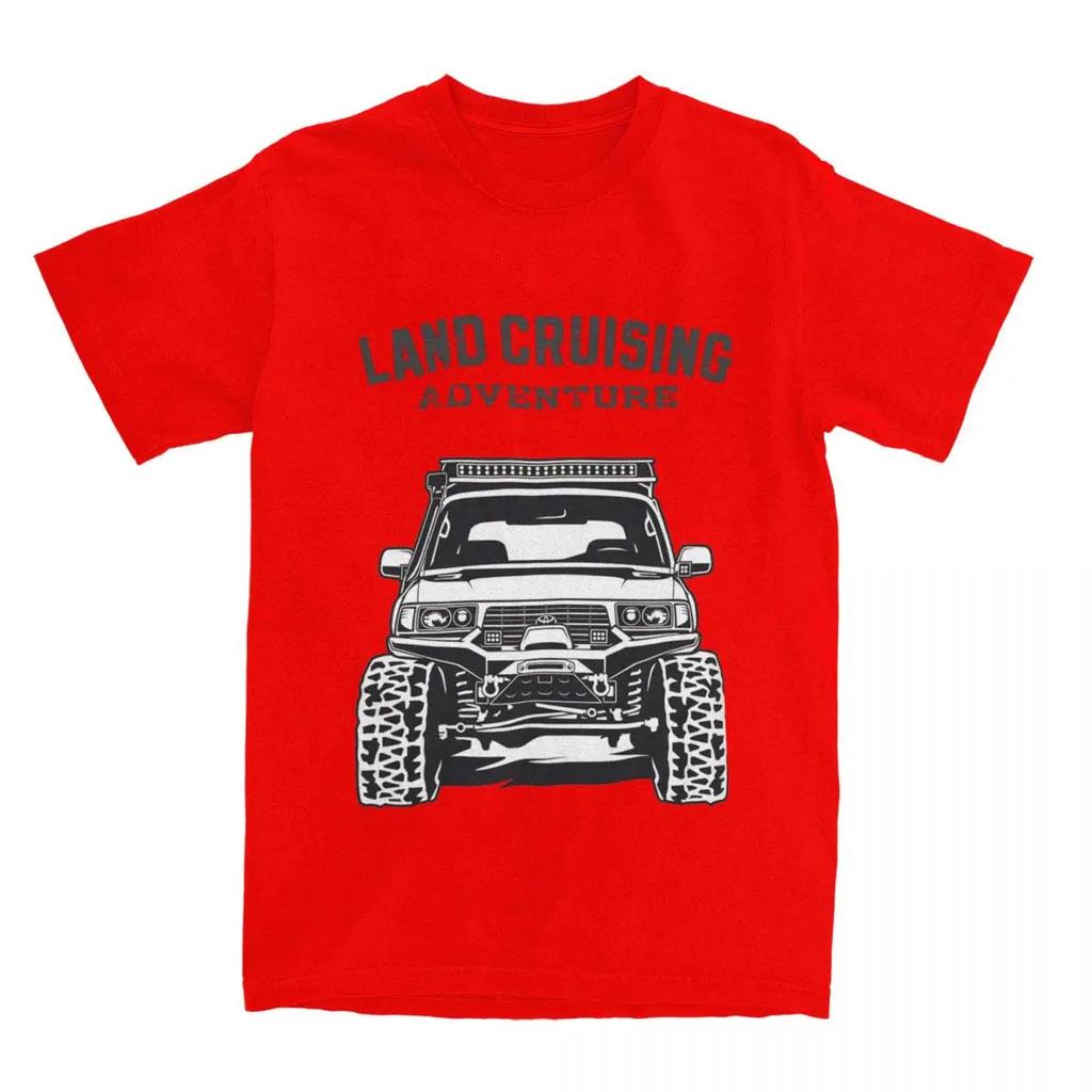 Винтажные футболки Landcruising Adventure Land Cruiser 80 Off Road для мужчин Pure FJ80 Off-road Car Tee Shirt Graphic Clothing