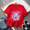 Детская футболка My Little Pony Милая Аниме Твайлайт Спарклс Рэйнбоу Дэш Футболки для девочек Футболка Топы с коротким рукавом Одежда Подарок на день рождения