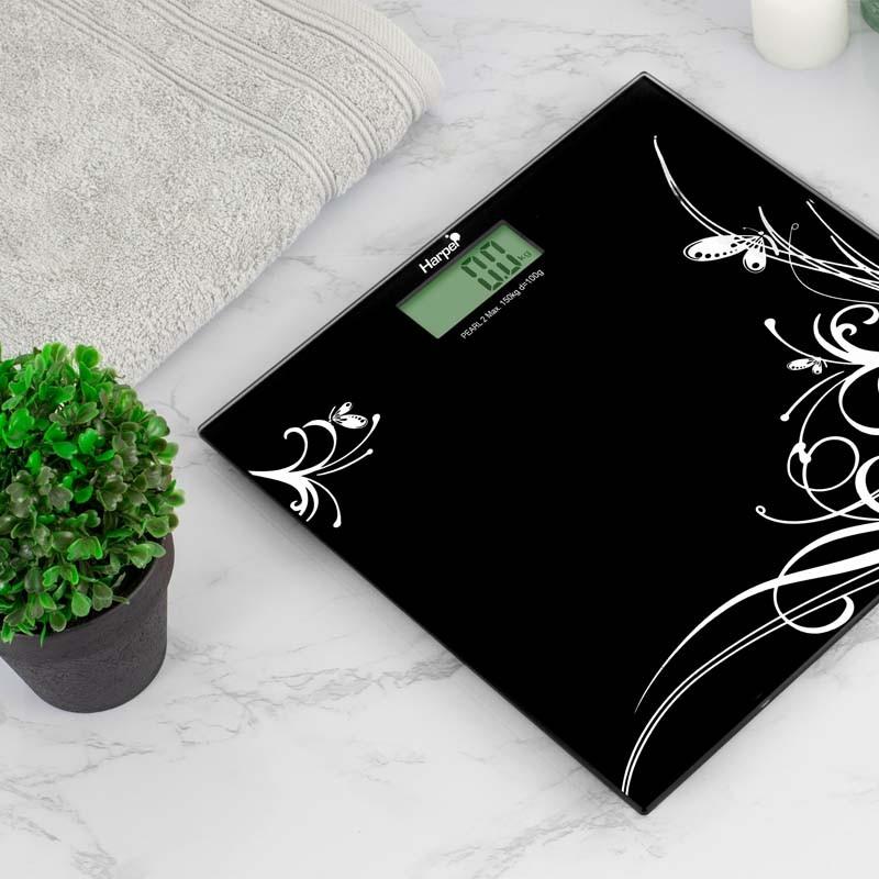 Сверхтонкие персональные весы Digital Pearl2 Black Harper