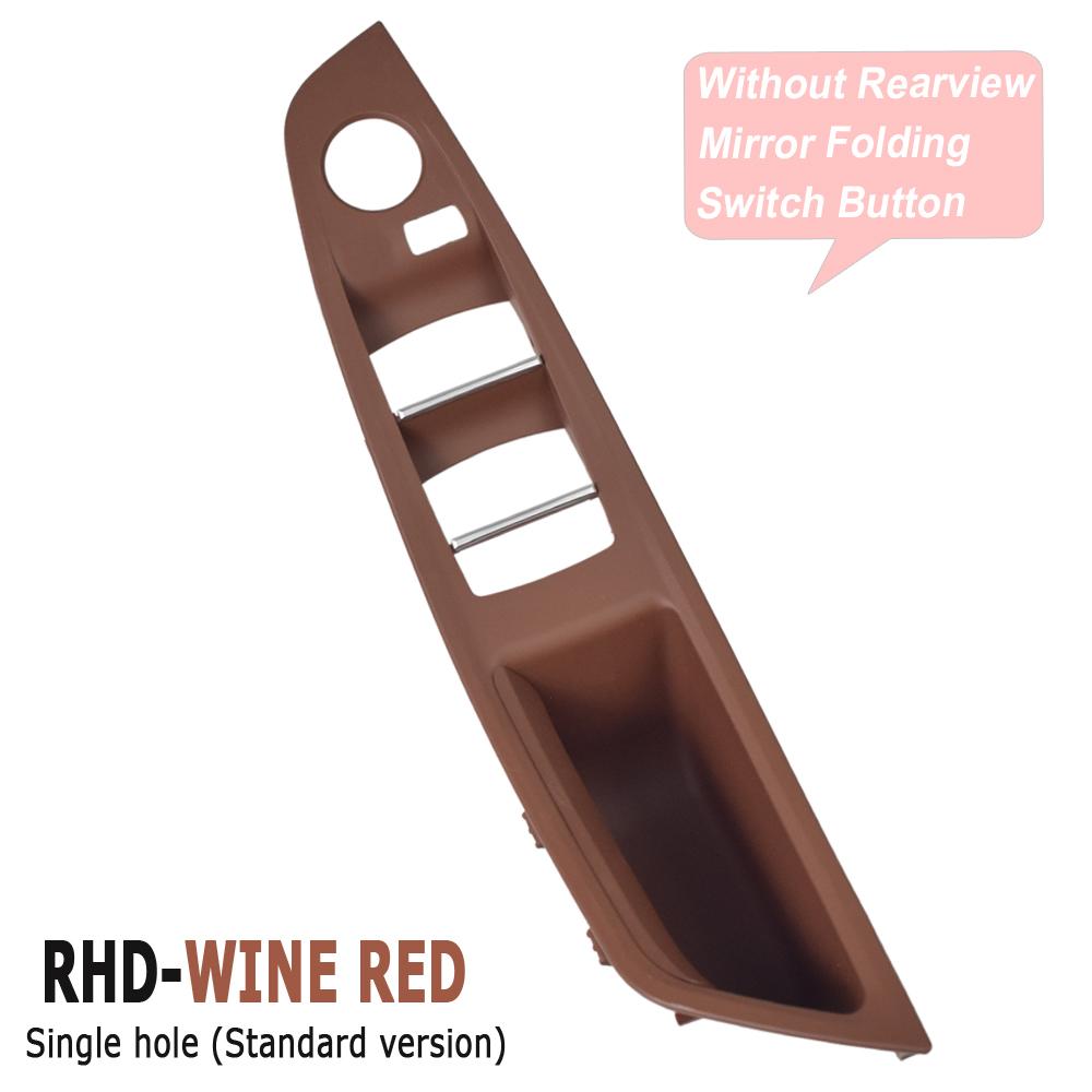 Upgraded Left Driver Side Inner Door Handle Panel Trim Beige Black For BMW 5 Series F10 F11 F18 520i 523i 525i 528i