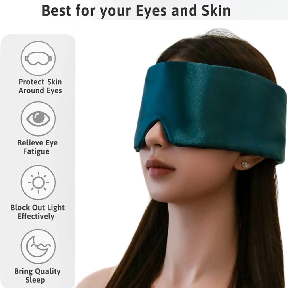 Stretchy Sleeping Eye Mask Adjustable Non-Intraocular Pressure Sleeping Aid Eyepatch Comfortable Soft Eye Shade Cover Travel Use