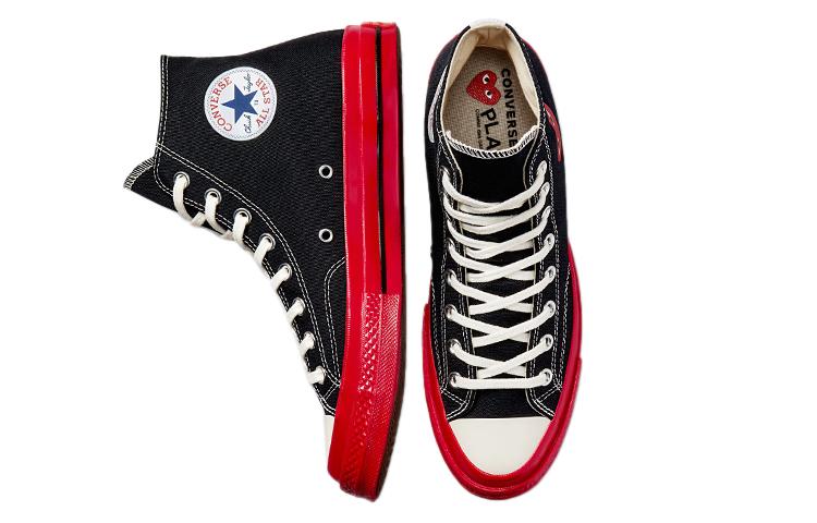 Кеды Chuck 70 Comme des Garçons Play x Chuck 70 Converse High 'Черный Красный' A01793C
