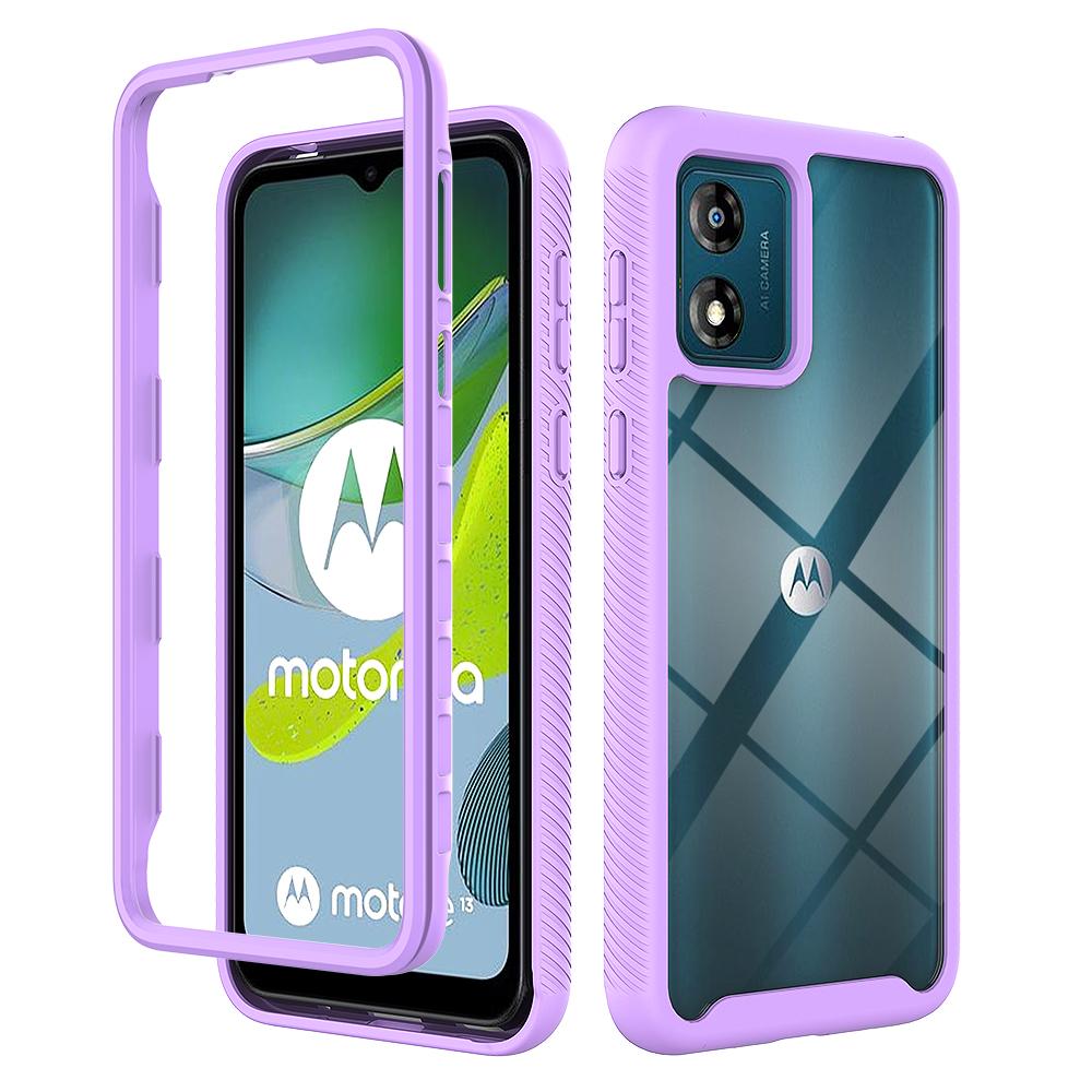 Чехол для Motorola E13 Ударопрочный Прозрачный Чехол Защитный Чехол Полное Покрытие для Телефона Moto E13