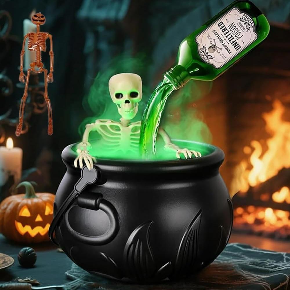 Halloween Decoration Black Wizard Bowl Magic Float Bottle and Diffuser Home Bar Magic Party Horror Skeleton DIY Props Halloween
