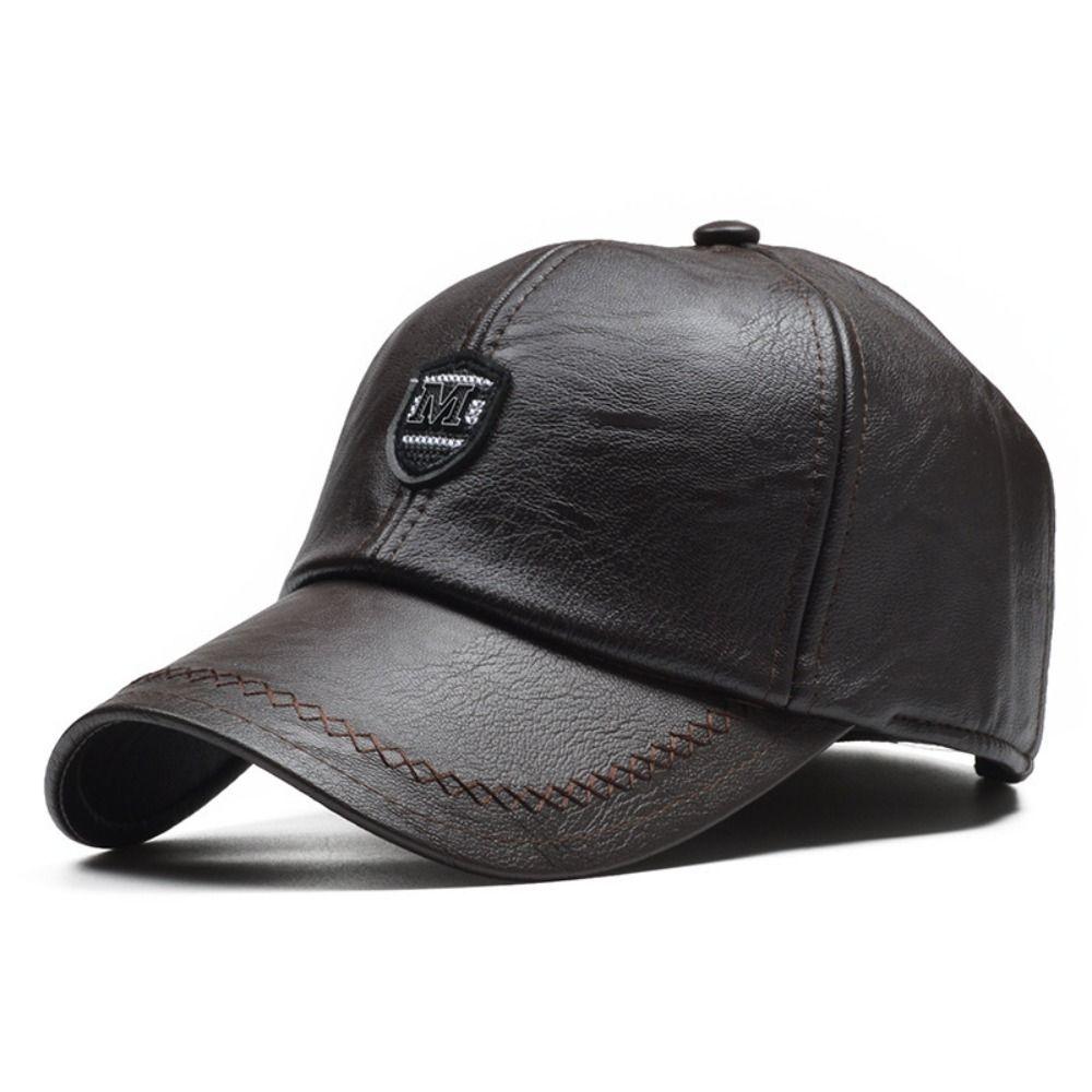 Регулируемые кожаные бейсболки Осень Зима Кепки Snapback Модные папины кепки Мужчины Женщины