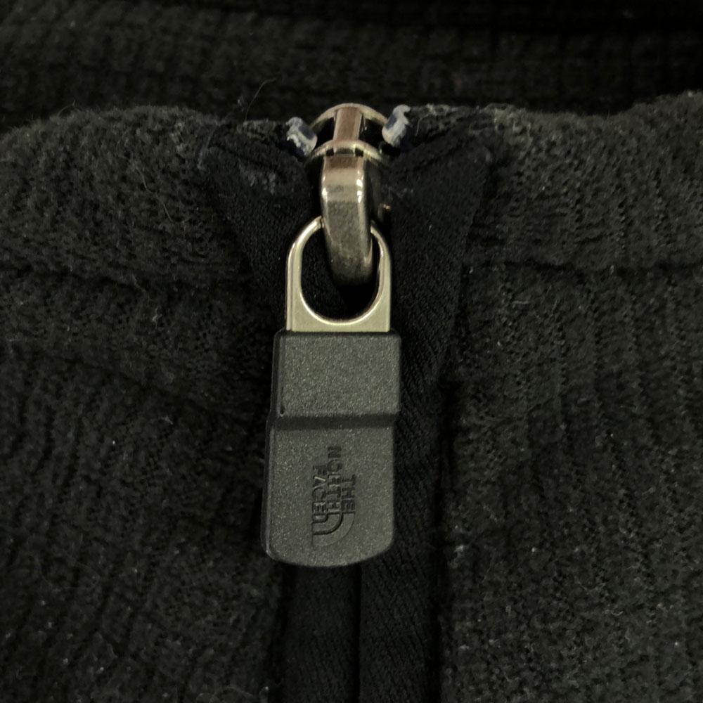 The North Face Мужская флисовая куртка с вышивкой логотипа на молнии до середины, б/у