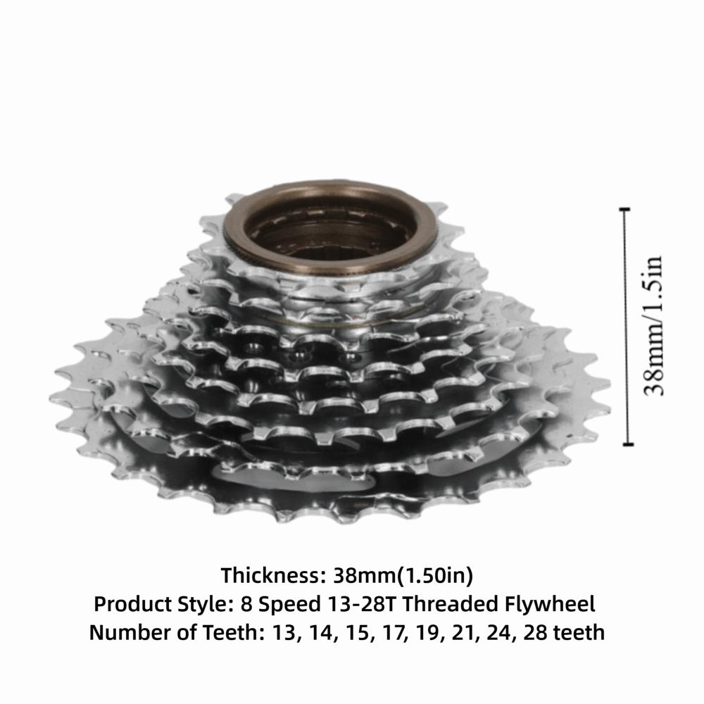 13-28T Bicycle Freewheel 8 Speed Mountain Bike Freewheel Bike Freewheel Sprocket Bike Maintenance