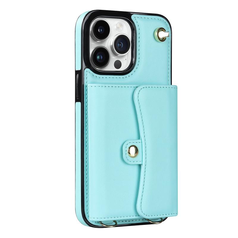 Для iPhone 14 13 12 Mini 11Pro Max X/XS XR 8 7 Plus Кошелек Кожаный Чехол с Длинным Шнурком подставка Всесторонний Ударопрочный Чехол