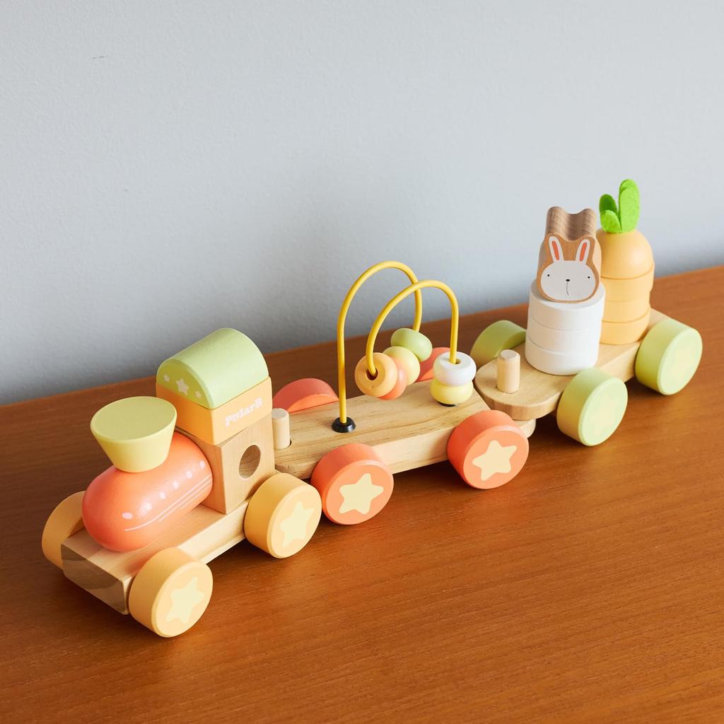 PolarB Серия Зайчик Активность Деревянная Игра-Притворство Возраст TYPR44288 Поезд, Игрушка, Игрушка, Зайчик, 18+ Месяцев,