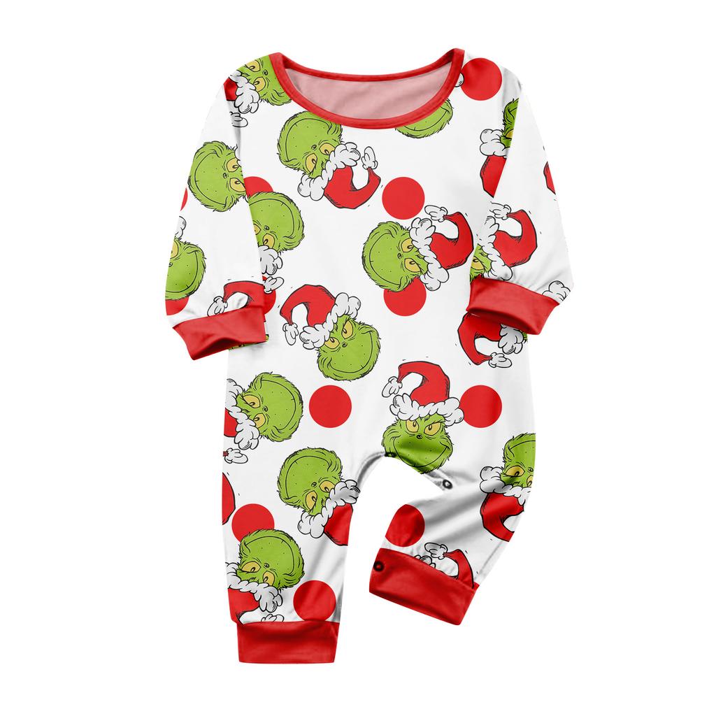 Принт Милый Семейный Комплект Пижамы, Домашняя Одежда, Семейный Комплект Топ с Длинным Рукавом и Брюки