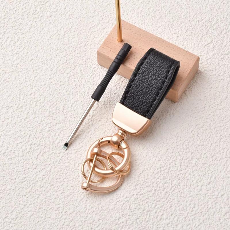 1 шт. Брелок высокого класса с узором козы Новый французский брелок для ключей от машины Аппаратная фурнитура Держатель для ключей Высококачественный брелок из кожи ягненка