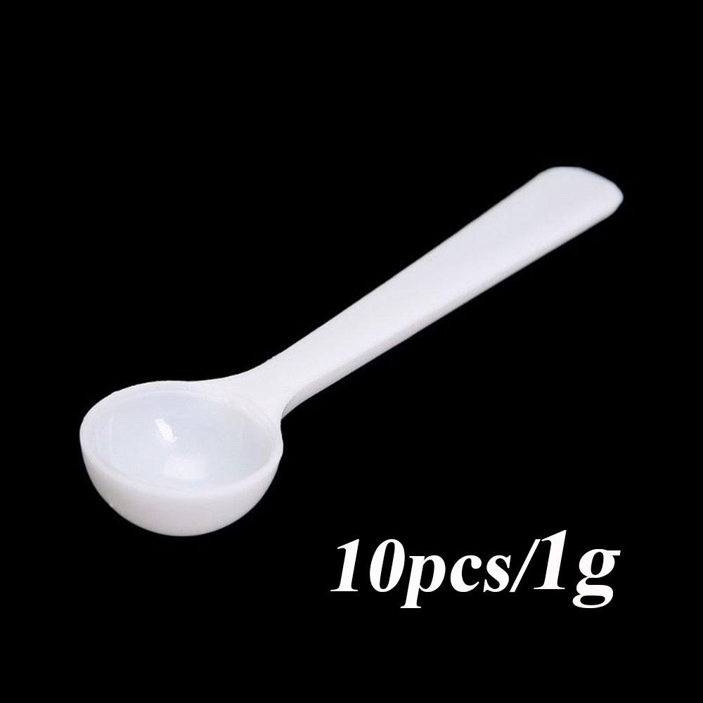 10PCS 1/3/5/10g Plastic Measuring Spoons Coffee Sugar Protein Milk Powder Scoop Home Kitchen Scale Gadgets