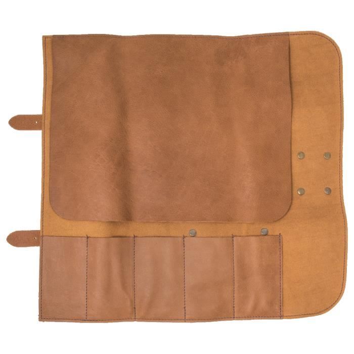 Чехол для ножей - ARCOS - Профессиональный - Кожа - 5 отделений - 470 x 446 мм