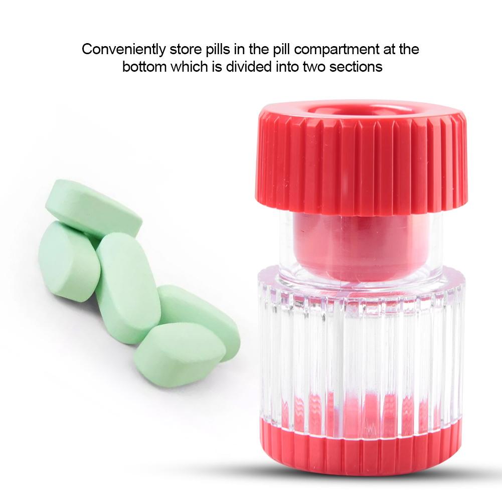 Portable Lightweight Pill Crusher Pill Container Pulverizer for Medicine Tablets