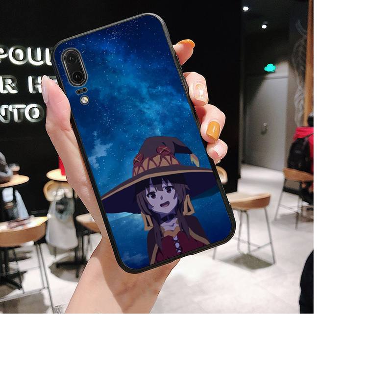Чехол для телефона японского аниме Konosuba Megumin для Huawei P30 plus P8 lite P9 lite, чехол для Psmart P20 pro P10 lite