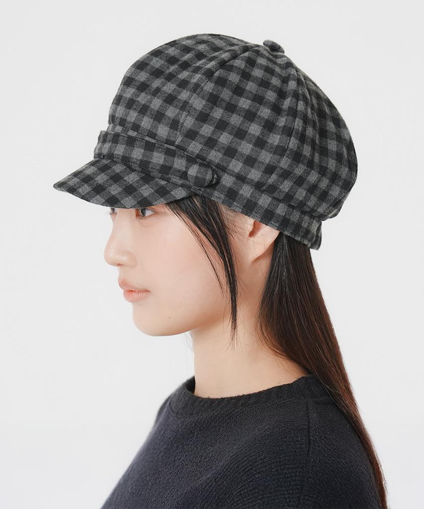 SAFARISPOT Journey Check Beret (Black)