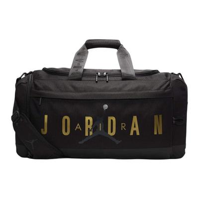 Jordan Сумка кроссбоди на одно плечо Velocity из полиэстера, дорожная сумка, обычная, унисекс, черно-золотая, Jordan HF7295-014