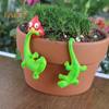 2 шт., статуэтка геккона, подвесная фигурка ящерицы, цветочный горшок, украшение, смоляной геккон для офиса, цветочный горшок, уличное растение, декор