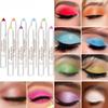 20-цветная цветная подводка для глаз с высокой пигментацией, перламутровый мерцающий металлик, дымчатая подводка для глаз в стиле панк, готика, стойкая