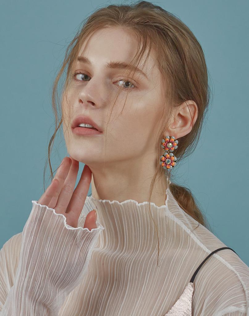 Серьги 803Studio Цветочный Сад