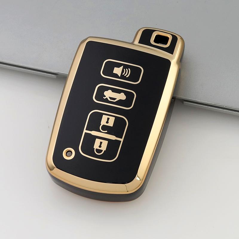 4Buttons TPU Car Key Shell Case Fob for Toyota Camry Corolla Avalon Rav4 Land Cruiser Smart Key