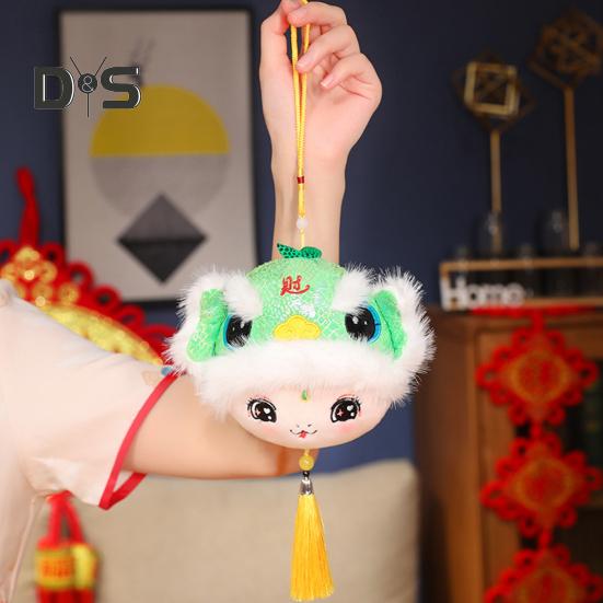 Подвеска в виде плюшевой змеи, мультяшная змея, брелок для ключей, талисман со знаком зодиака, кукла для китайского Нового года