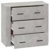 Sideboard Concrete Grey 80 x 33 x 70 cm Particleboard