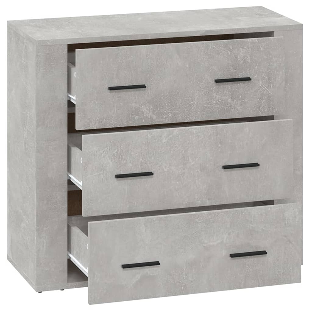 Sideboard Concrete Grey 80 x 33 x 70 cm Particleboard