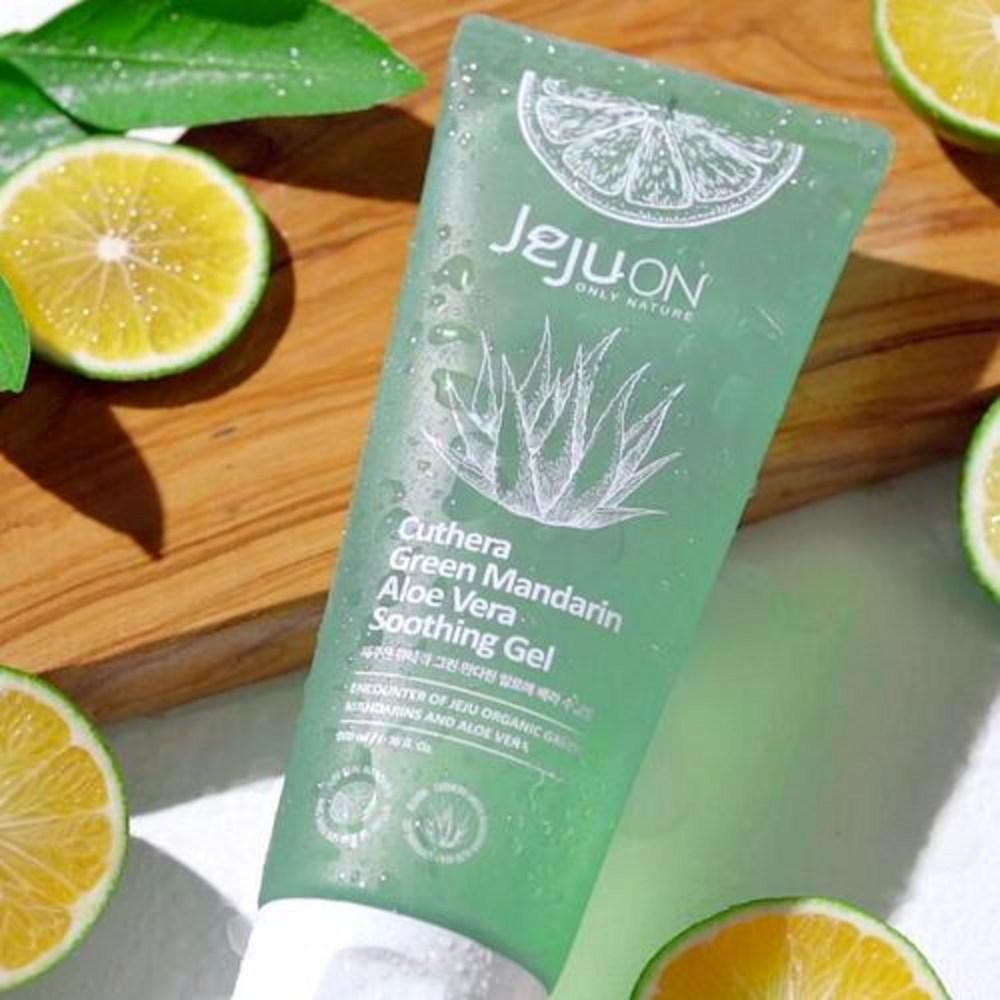 Успокаивающий гель Jeju On Cutera Green Tangerine Aloe Vera, 200 мл, 2 шт.