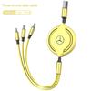 VFO1   3 In 1 Charging Data Cable USB Type-C Car Charger Head Auto Interiors For Mercedes Benz AMG A/B/C/E/S Class GLE C200L W220 W211