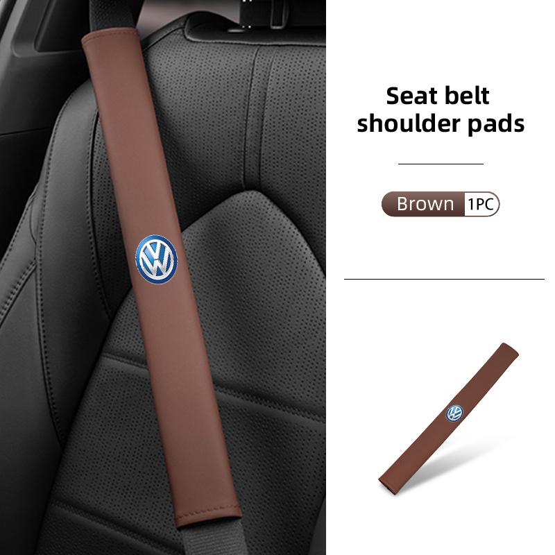 For Volkswagen VW Leather Car Safety Belt Shoulder Cushion Extended Length Anti-Wear Golf 4 5 6 7 Polo Jetta Sagitar Magotan zj8