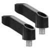 Alomejor1 Motorcycle Mirror Adapter Offset Holder 10mm M10 Universal Set of 2