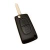 2-Button Flip Key Shell Plip Compatible Cars Peugeot Citroën