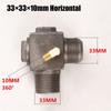 1pc Air Compressor Check Valve 3-Port Cast Iron Copper Male Thread Check Valve Connector Tool For Air Compressor Air Pump