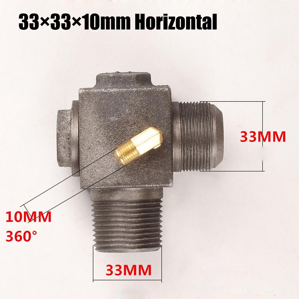1pc Air Compressor Check Valve 3-Port Cast Iron Copper Male Thread Check Valve Connector Tool For Air Compressor Air Pump